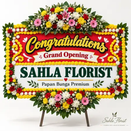 Papan Bunga Ucapan Selamat Renon