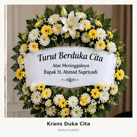 Krans Bunga Duka Renon